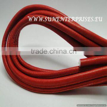 Round Leather Cords - Nappa Leather 8 mm Malboro Red