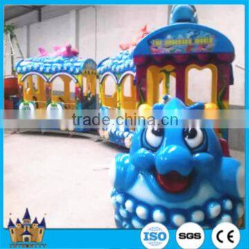 Fiberglass Sea Animation Kids Rides Electric Animal Train Rides Ocean Tourist Train Sale photo-6