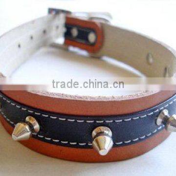 Leather dog collar