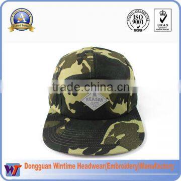 Adjustable Flat Bill 2D Embroidery Camo Baseball 5 Panel Cap photo-6