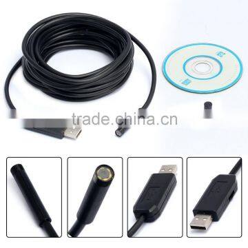5m 6 LED Waterproof USB Borescope Snake Inspection Endoscope Tube Camera Mirror photo-5