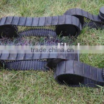 robot rubber track undercarriage system spare parts. small rubber crawler