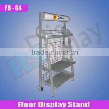 Store display Rack with shelves