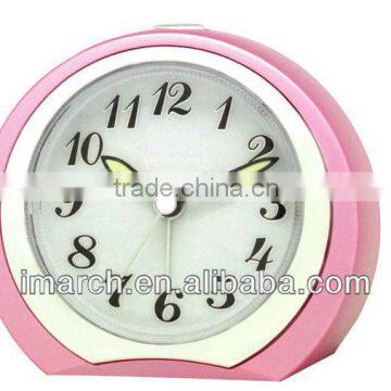 pink arch clock,shining clock,table alarm clock