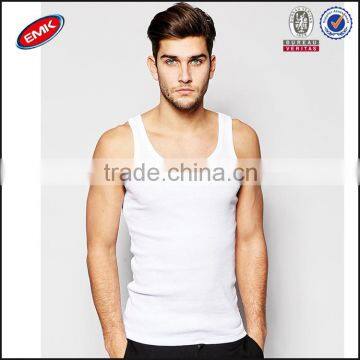 Wholesale Cotton White Plain Tank Top Men