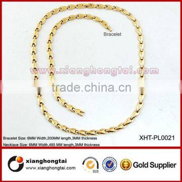 Good health elements germanium titanium energy stainless steel necklace