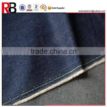 10oz Indigo Color Slub 100%Cotton Denim Fabric