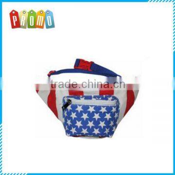 Promotional Wholesale Printed American Flag waist bag