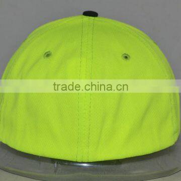 Guangzhou Hat Factory Professional Custom 100% Polyester Black/green Stitching Baseball Cap photo-3