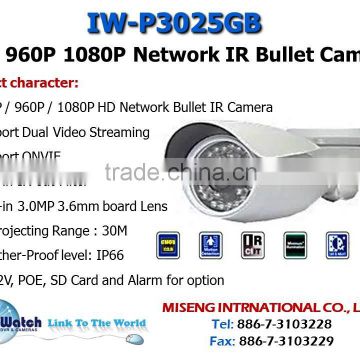 IW- P3025GB Built in IR CUT Night Vision IP Bullet Camera