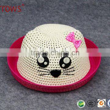 Latest Design Wholesale Cute Fashion Hat Straw In Bulk for Young Toddler Girls