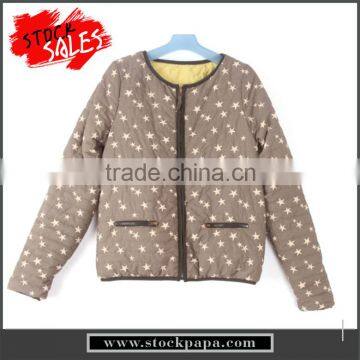 Factory wholesale girls 100 polyester reversible padded jackets