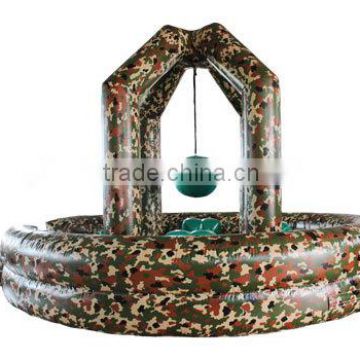 Camouflage theme inflatable wrecking ball for adults