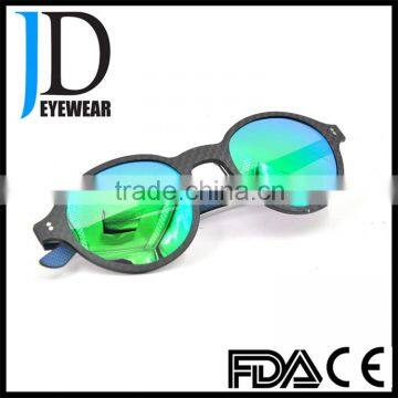 2016 Hot Custom Print Carbon Fiber Sunglasses Green Mirror
