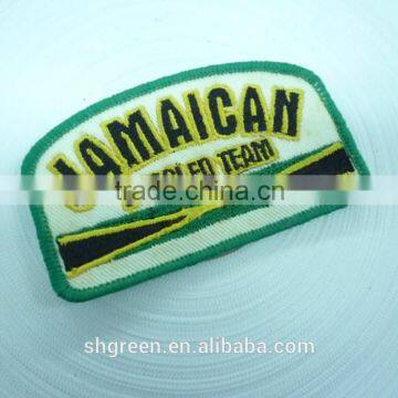 Round High Density Woven Label With Serging Border for Kids Garment