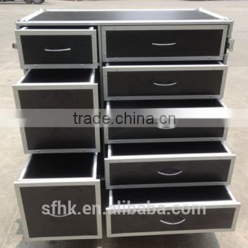 CUSTOM 4 DRAWERS WORK BOX HEAVY DUTY ATA ROAD CASE FLIGHT CASE