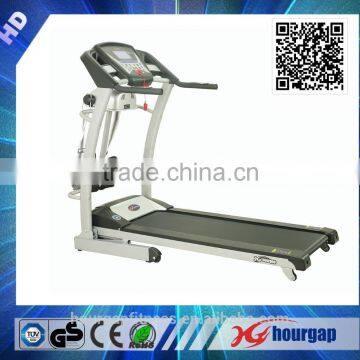 Multi-function Motorized Treadmill,42CM Belt/Hourgap Fitness