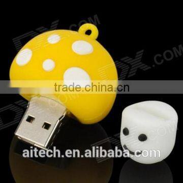 Mushroom USB Flash Drive,Mushroom Shape USB,16 GB USB Stick with 100% real full capacity