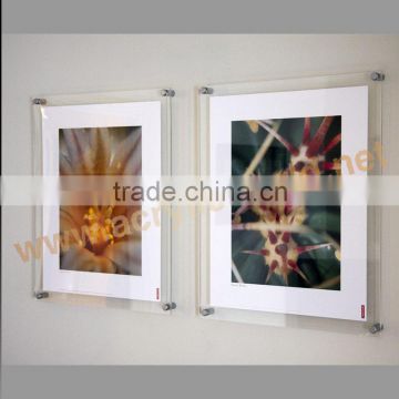 large acrylic cube photo frame square acrylic photo frame clear acrylic frameless photo frame