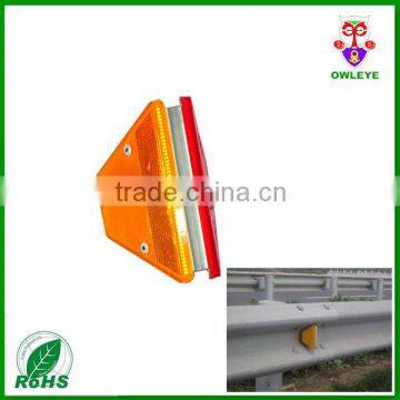 guardrail delineator reflectors ,road safety yellow color reflector