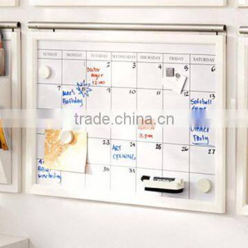 Large portable magnetic calendar whiteboard for promotion