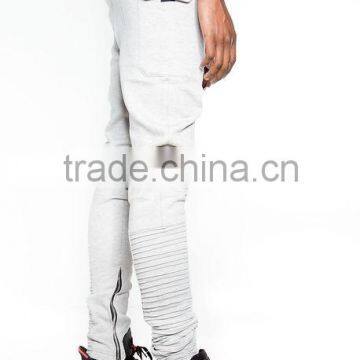 Grey Biker JOGGERS Man Pants Moto Jogger Pants Gym Pants (lotbike076) photo-4