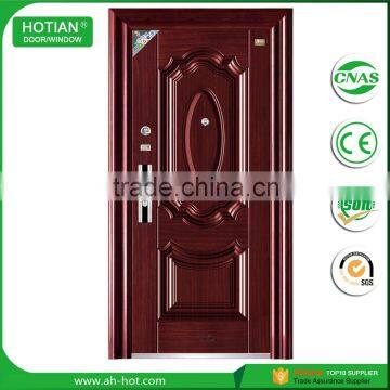 China Cheap Price Steel Security Grill Door Single Steel Door Indian Main Door Designs