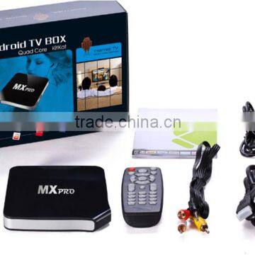 Flexible quad-core android tv box
