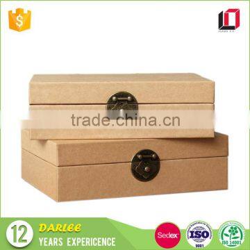 High quality new design luxury brown kraft paper packaging boxes