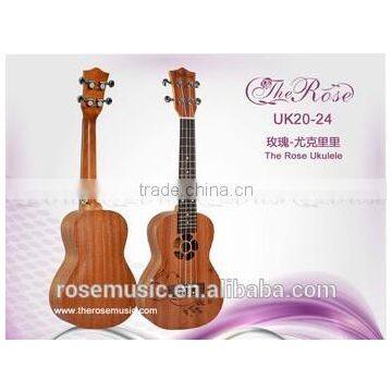 24 " carving sapele ukulele China factory wholesale