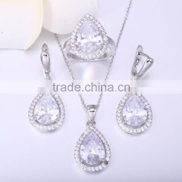 New design white cz jewelry set,wedding sets for sale