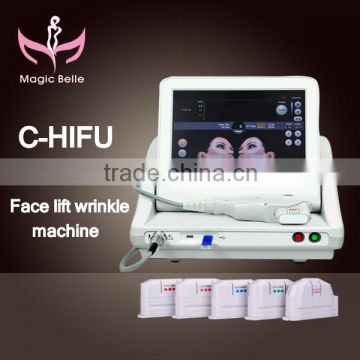 Skin Rejuvenation Hifu Beauty Machine/ Hifu Face Lift Eye Lines Removal Hifu Skin Tightening/ Wrinkle Removal Machine Portable