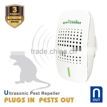 Set of 2 Best Repellent Pest Control Ultrasonic Repellent Electronic Plug-In Repellent for Insects, Cockroaches, Rodents, Flies