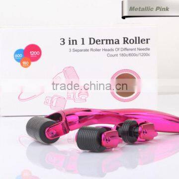 Manufacture Price New Spa Derma Roller 3 in 1 Dermaroller 1 mm Titanium photo-5
