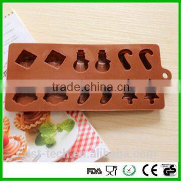 Christmas Trees Cup Cake Decoration Silicone Mold For Pastry photo-3