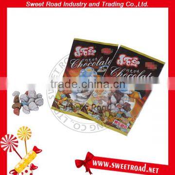 Bulk Stone Shaped Milk Chocolate Candy in Bag Packing