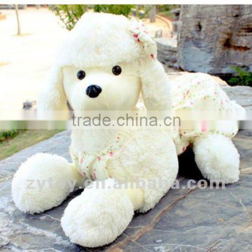 plush stuffed white dog toys with clothes