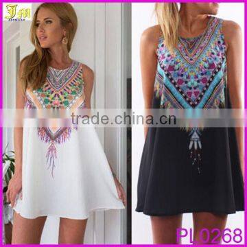 New Sexy Women Summer Casual Sleeveless Party Evening Cocktail Floral Mini Dress