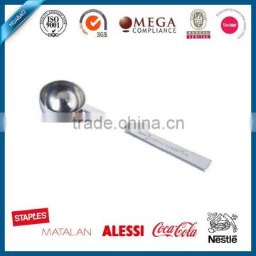 Round scoop metal measuring spoon