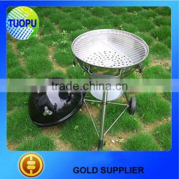 Outdoor Portable BBQ Grill,Charcoal BBQ Grill With Red/Black Cover