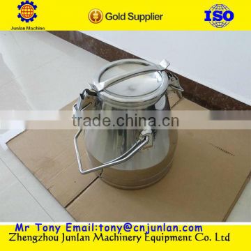 small stainless steel milk barrel