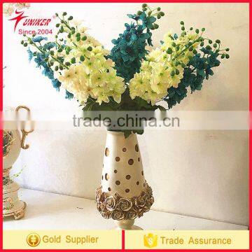 2017 trending prouct High Quality Delphinium Flower Artificial silk Flowers Delphinium consolida