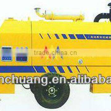 Ready trailer concrete pump