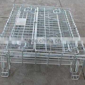 Best-selling Metal Wire Mesh Container With 4 Legs Metal Storage Cage photo-6