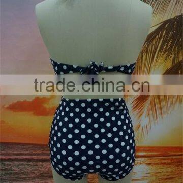 No MOQ Sexy Mature High Waist Halter Women Bikini photo-2