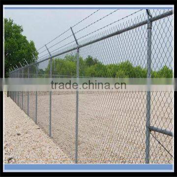 60mm mesh size 2.0mm diameter galvanized cheap chain link fencing