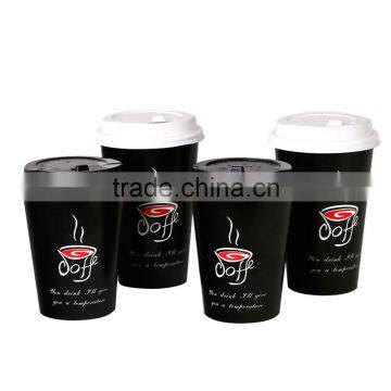 Cold Drinks Use Disposable Paper Cup With Dome Flat Lids photo-5