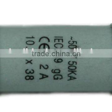 F-1038C-01 Consumer Electronic Ceramic 500V 10x38 Cylinder Fuse