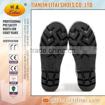 Newest Steel Toe Steel Plate Anti-slip PVC Mining Safety Boots photo-6