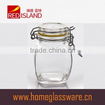 60ml Clear Glass Storage Jar With Clip Top photo-3